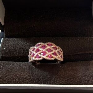 Effy Ruby and Diamond 14k Rose Gold